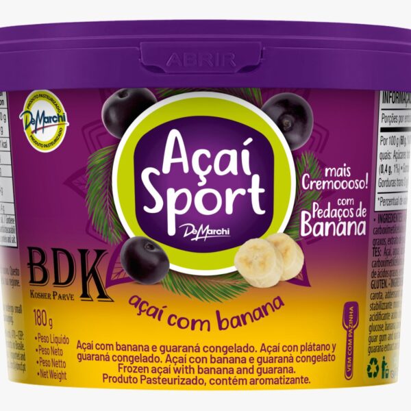 DEMARCHI Açaí Sport mit Banana – Açaí Sport com Banana, 180g