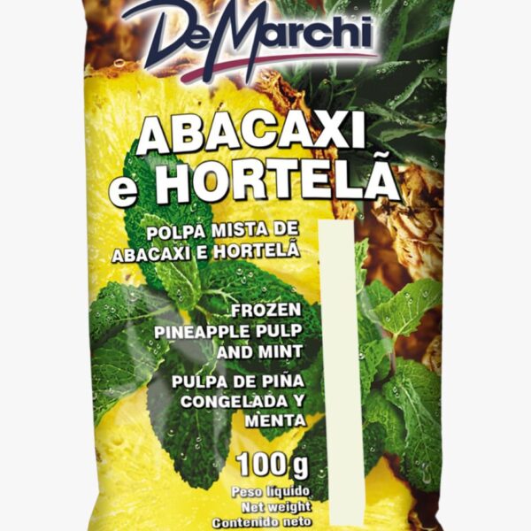DEMARCHI Ananas und Minze Fruchtpüree – Polpa de Abacaxi e Hortelã, 100g