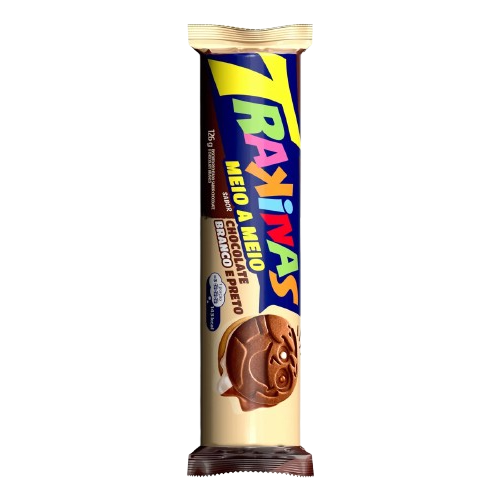 Biscoito Trakinas Schokolade & weise Schokolade - 126g