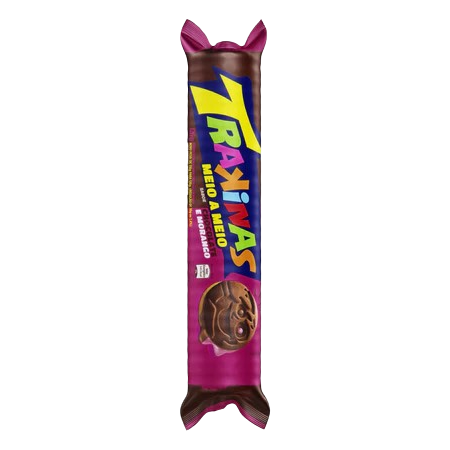 Biscoito Trakinas Erdbeer & Schokolade - 126g