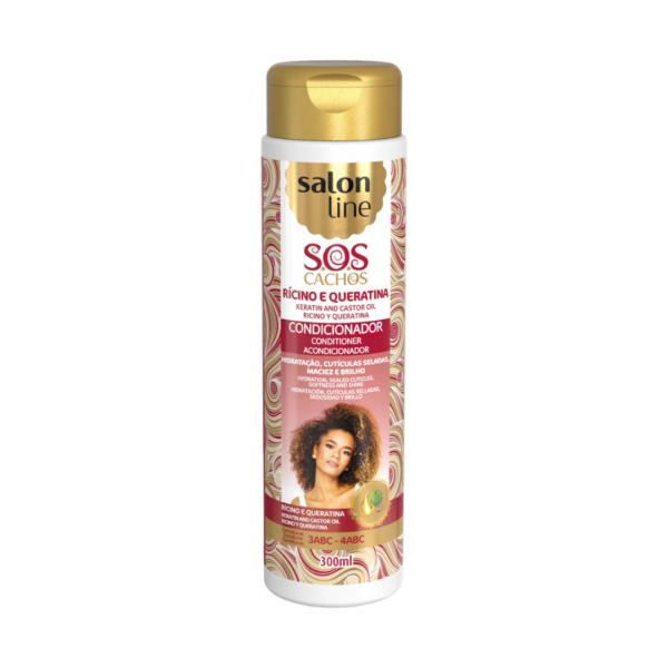 SOS Curls Conditioner mit Rizinusöl und Keratin - Salon Line 300ml
