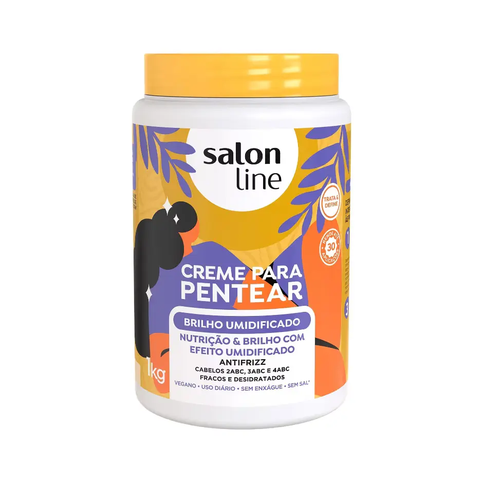 creme-para-pentear-brilho-umidificado-salon-line-1kg.webp Feuchtigkeitsspendendes Glanz-Leave-in Creme - Salon Line 1kg – Bild 1