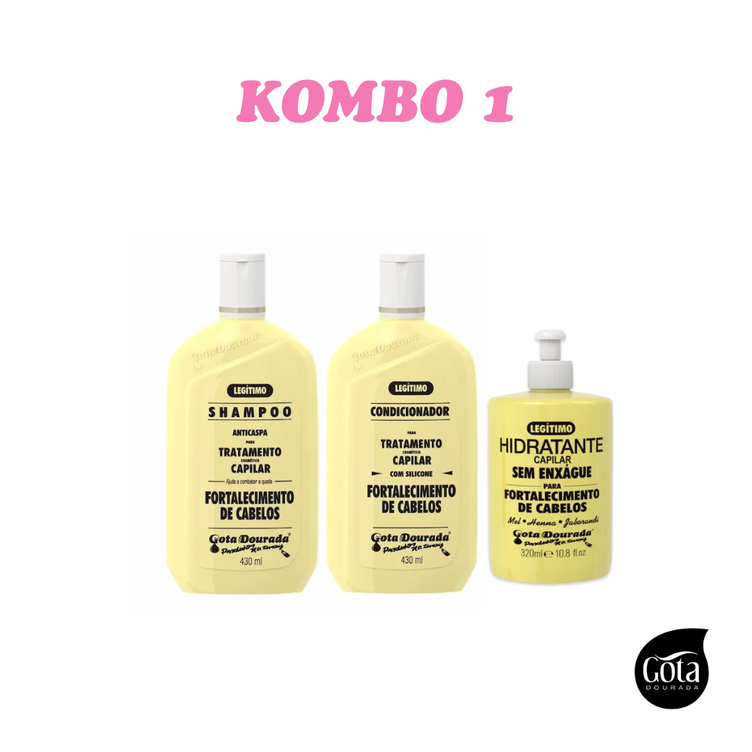 gota-dourada-kombo-1.webp Gota Dourada Set - Linie zur Stärkung und Haarwachstum – Bild 1